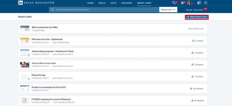 Funkce Smart Links Funkce Smart Links