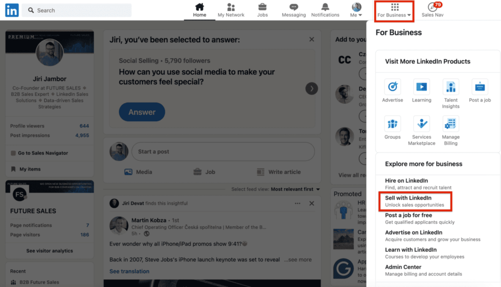 FUTURE SALES | Sales Navigator článek
