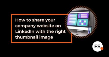 FUTURE SALES | How to share your company website on LinkedIn with the right thumbnail image