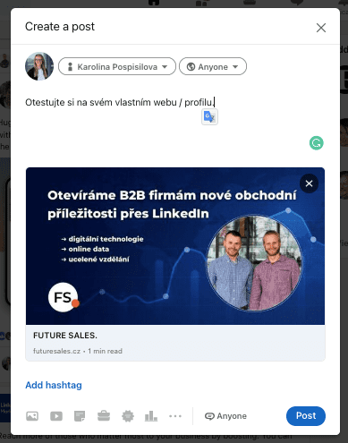 LinkedIn náhledový obrázek