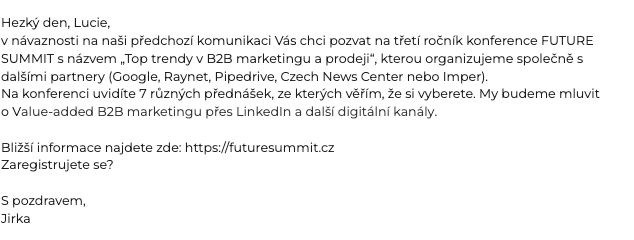 FUTURE SALES | Konference Future Summit zpráva