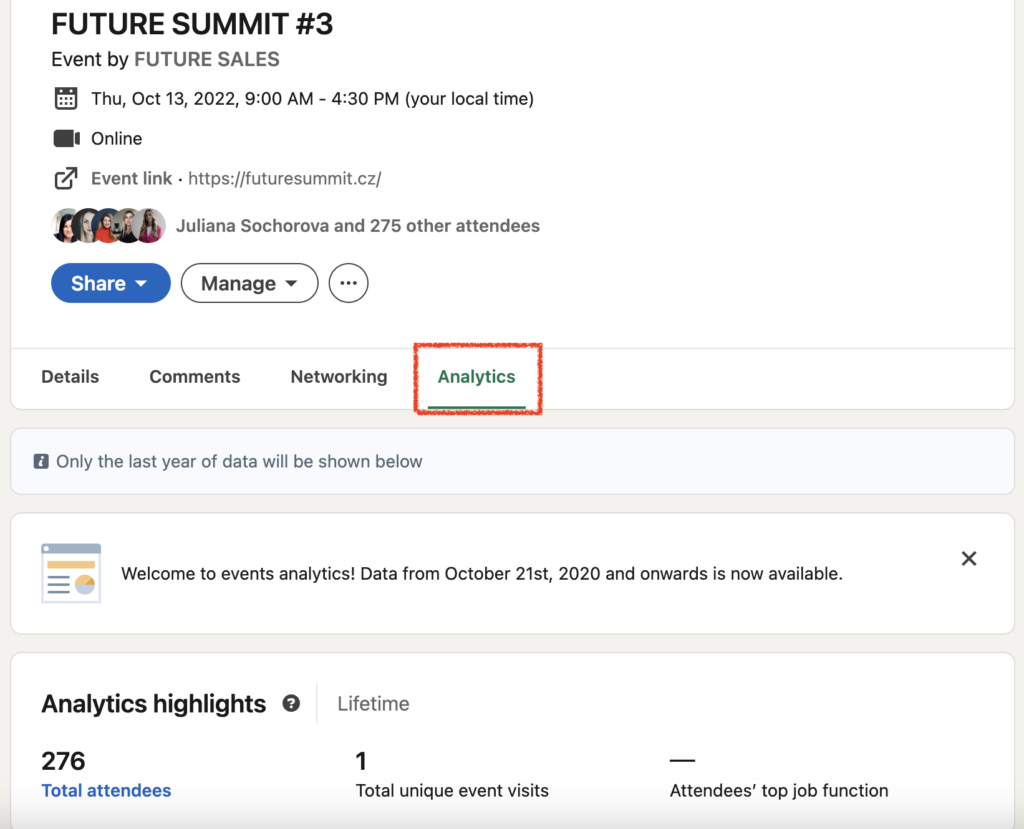 FUTURE SALES | LinkedIn eventy